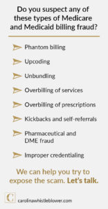 Do you suspect of any medical billing fraud?