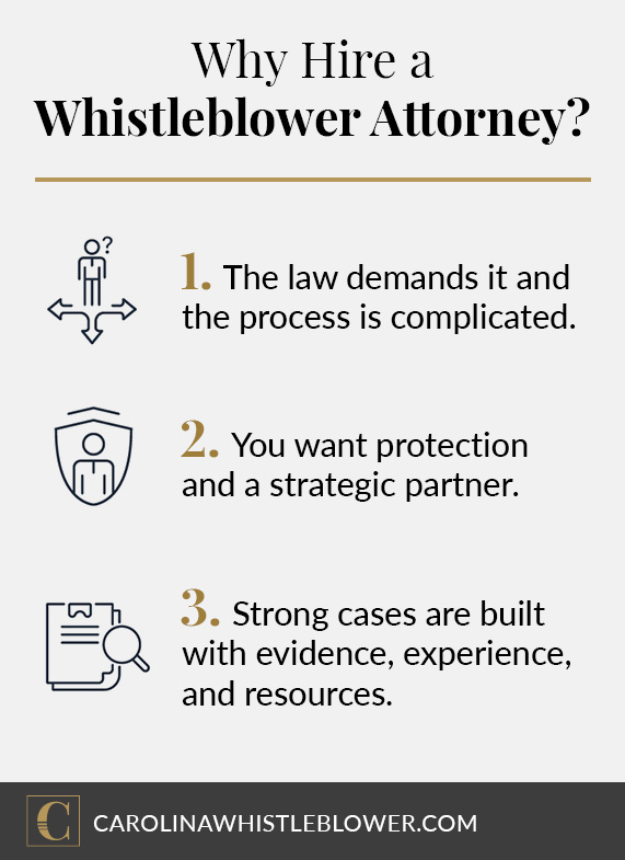why hire a whistleblower attorney graphic
